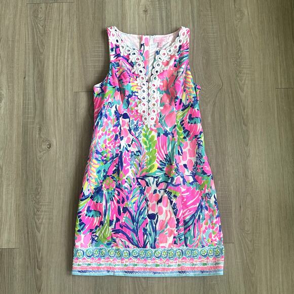 Lilly Pulitzer Dresses & Skirts - Lilly Pulitzer Gabby Shift Dress in Gumbo Limbo Size 4